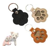 Pet Memorial Gifts for Dog Cute Leather Memorial Collection of Cat and Dog Fur Creative Pet Cats and Dogs Hair Decorations (A)