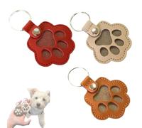 Pet Memorial Gifts for Dog Cute Leather Memorial Collection of Cat and Dog Fur Creative Pet Cats and Dogs Hair Decorations (B)