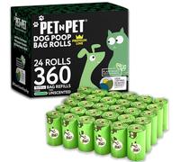 PET N PET Premium Bolsas de Caca Perro,360 Bolsas, Dog Poop Bags en Rollos