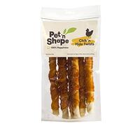 Pet 'n Shape Chicken Hide Twist All Natural Treat Chicken - Pollo (tamaño Grande, 6 Puntos)