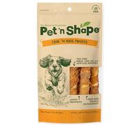 Pet 'n Shape Chicken Hide Twist All Natural Treat Chicken - Pollo (tamaño Grande, 6 Puntos)