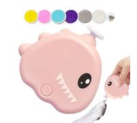 Pet Nail Grinder for Dogs, 3 Modes Adjustable Low Noise Electric Grinder, 40db Dinosaur Shape Grooming Tool, Cordless Gentle Trimming for Puppy Kitten Home Grooming, 7.5x7x2.5cm Blue Pink Green