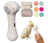 Pet Nail Grinder - Puppy Nail Polishing Machine | 10.8x4.2x3cm Abs Pc Grinder with 150mah Battery, Type C Charging and 6 Replacement Heads for Dog Cat Parrot Cockatiel Conure Parakeet Budgies