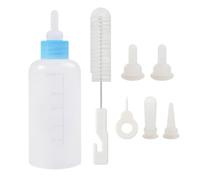 Pet Nursing Bottle Set - Newbornn Puppy Kitten Feeding Supplies | 7pcs Feeder Bottle Pack with Extra Nipples, Easy Clean Milk Dispenser for Small Animals, Hamster, rabbitz, Dog, Cat Care Assentials