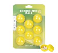Pet Odor-Absorbing Balls (8-Pack) - Lemon And Scented Deodorizer | Adhesive Wall-Mountable Air Freshener For Pet Beds Mats And Cages | Long-Lasting Freshness For Cat Trees