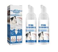 Pet Oral Tartar Remover Spray for Dogs & Cats - Foaming Dental Care Spray for Fresh Breath (2Pcs)