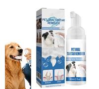 Pet Oral Tartar Remover Spray, No-Brush Pet Oral Care Foam, Fresh Breath, Helps Reduce Plaque & Tartar Build-Up, Daily Teeth Cleaning for Dogs & Cats (1pc)