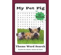 Pet Pig Word Search Puzzle Book: Word Searches with Easy to Read Print about farm pets, homesteading, pigs and more: 6 x 9, 110 pages, 12 words per Puzzle Gift for Vacation, Holidays and Free Times