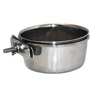 Pet Platter Bolt On Pet Bowl - Cuenco para Mascotas, 150 ml, Color Plateado