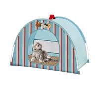 Pet Playpen - Mesh Fabric Cage | Pet Playpen, Pets Tent | Dog House | Folding Breathable Kennel with Airflow and Ventilation for Small Dogs Puppy Bunnies Indoor Outdoor Backyard Camping Beach