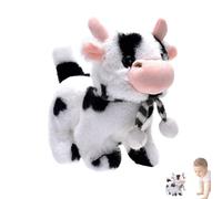 Pet Plush Cows - Bufanda interactiva de para niños, cola de , juguetes de peluches, Can Walk, bufanda eléctrica interactiva de , plh tusoy, puede caminar, moo adecuado para fiestas de