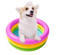Pet Pool | 60x25cm Foldable Portable Swimming | Cat Bathing Foldable Dog Pool | For Outdoor Garden Backyard Beach Summer Camping Park Kids Play Water Games