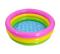 Pet Pool - Inflatable Foldable Dog & Cat Bath Tub, 23.6x9.8 Inch Rainbow Pet Bathing Pool, Portable Inflatable Water Tub for Dogs, Cats, Outdoor Summer Play, Backyard, Beach, Camping & Park Fun