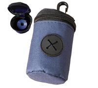 Pet Poop Bag Holder - Waste Bag Dispenser, Pet Treat Pouch with Zipper, Leash Attachment with Metal Clip, Portable Fabric, Puppy Walking Accessory, Hands Free Poop Pouch Carrier for Outdoor Training