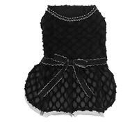 Pet Princess Dress for Small Dogs & Cats | Super Soft Breathable Polyester | Convenient Hook & Loop Design | Cute Bow Outfit for Daily Use/Parties/Photos (XL)