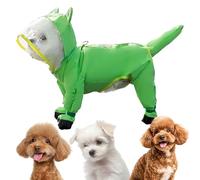 Pet Raincoat for Dogs - Impermeable Hooded Dog Jacket with Reflective Strip, Lightweight Quick-Dry Poncho for Puppies and Large Breeds, Ideal para Rain, Snow and Winter Walks