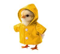 Pet Raincoat - Waterproof Feathered Outfit, Comfortable Seasonal Design Aesthetics, Breathable Shielding + Easy Fastening Logic, Smooth Texture Outdoor Shell Accessory - for Patio Play & Terrace