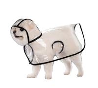 Pet Raincoat with Poncho Hood - Waterproof Dog Jacket, Lightweight Pet Rainwear Cover | Outdoor Weather Protection Suit, Rain Shield Gear for Terrier Pug Bulldog Walking in Wet Conditions Travel Use
