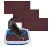 Pet Sandpaper for Cats - 3 Self-Adhesive Cat Scratch Pad, Nail File Liner | 20x10 Inch Replacement Manicure Pad for Litter Box, Cat Grooming, Dog Pedicure, Furniture Scratch Saver