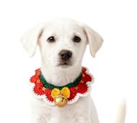Pet Scarf | Christmas Cat Accessory | Knitted Holiday Neck Band | Festive Adjustable Scarf For Kittens Puppies Pets Family Gatherings Photography Parties Holiday Celebration Costume