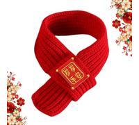 Pet Scarf, Stylish Cat Scarf For New Year, Fashionable New Year Cat Scarf, Warm Holiday Dog Scarf, Red Dog Knitted Scarf, Winter Pet Supplies, Holiday Pet Scarf, Warm Cat Scarf For Winter