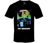 Pet Sematary Stephen King 80s Horror Movie Fan T Shirt Black M