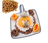 Pet Sensory Mat, Interactive Feeding Mat, Sniffing Activity Mat, Dog Feeding Accessories, Pet Food Hiding Mat, Slow Feeder for Cats, Feeding Sniff Mat for Dogs, Bunny, Hamsters