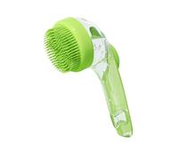 Pet Shampoo Brush, Dog Shampoo Scrubber, Grooming Comb with Soap Dispenser, Long Handle for Regular Baths, Easy Cleaning and Massaging, 7.48x3.35 inches, Green