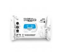 Pet shine toallitas higiénicas perro y gato talco aloe 40 uds