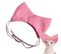 Pet Shower Cap, Adjustable Pets Ear Cover, 13/11/2 Inches, Waterproof Oxford Cloth Head Wrap, Cat Ear Protection for Kittens, Puppies and Small Animals, Multicolor