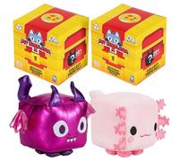 Pet Simulator Roblox Series 1,2 y 3 Cubo de peluche de edición limitada - Caja ciega de la suerte, paquetes, bolsas ciegas y figuras - (Serie 1 4 pulgadas 12 cm felpa con DLC - 2 unidades)