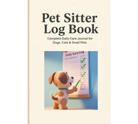 Pet Sitter Log Book: Complete Daily Care Journal for Dogs, Cats & Small Pets