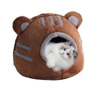 Pet Sleeping House, Puppy Nesting Cave, Indoor Cat Bed, Bear Head Pet Bed, Cozy Cat Nest, Cute Pet Supplies, Furry Animal Bed, Soft Pet Sleeping Cave, Decorative Cat Bed