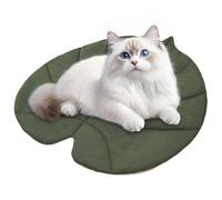 Pet Sleeping Pad - Leaf Shape Mattress, Warm Soft Dog Bed Mat, Washable Fabric Protector with Padded Support, Versatile Resting Cushion, Travel Camping Comfort for Puppies Cats Home Outdoor Use