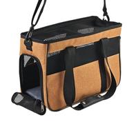 Pet Sling Carrier Bag, Small Travel Tote Multi Pockets, Breathable Soft Cat Dog Carrying Shoulder Bag, 44 x 18 x 28 cm, for Camping, Road Trips, Walking, Holiday Outings Comfortable During Extended