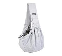 Pet Sling Carrier, Breathable Dog Slings, 80cm/31.5 Inches Portable Shoulder Bag, Secure Button Closure, Lightweight Mesh Design, 1-Piece Black for Small Dogs, Cats, Outdoor Travel