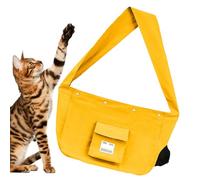 Pet Sling Carrier for Cats, Adjustable Breathable Canvas Tote, Large Capacity Portable Bag, Comfortable Sling for Small and Medium Pets, Lightweight for Dogs, Outdoor Use