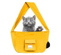 Pet Sling Carrier for Cats, Adjustable Pet Carrier Bag, Breathable Cat Carrying Sling, Large Capacity Pet Tote Pouch, Portable Cat Carrying Bag, Pet Sling Bag for Small Dogs, Canvas Pet Carrier