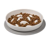 Pet Slow Feed - Cuenco de comida para gatos, lento | Cuenco para perros con alfombrilla de silicona antideslizante, cuenco para gatos para alimentación lenta, para gatos y perros