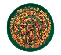 Pet Slow Feeder Bowl - Silicone Food Dish for Dogs Cats | Round Slow Eating Bowl to Promote Healthy Digestion, Perfect for Indoor Outdoor Feeding, Designed for diced Chicken Cream Cheese Servings