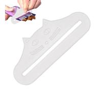 Pet Snack Dispenser - Feeding Spoon for Liquid Wet Snacks with Ergonomic Grip | 3D Printed Pouch Dispenser Tool for Kittens Dogs Sauce Bag Scraper for -Free Healthy Eating Training Interactive Pla