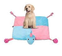 Pet Sniffing Mat, Creative Slow Feeder, 47 cm, 47 cm, 16,5 pulgadas, Puppy Training Pad, Food Leaking Ball, Adjustable Pull Rope, Interactive Meal Game Poliéster, Cotton, Rubber