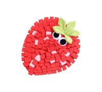 Pet Sniffing Mat - Fun Fruit Shapes Enrichment Puzzle Toy, Features Double Reinforced Tear Resistant Polar Fleece, Keeps Small Medium Dogs Engaged Mentally Reducing, Slows Down Fast Eaters To