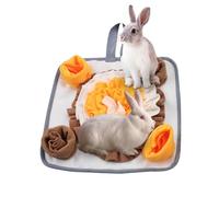 Pet Sniffing Mat, Interactive Puppy Slow Eating Foraging Mat, Ideal Slow-Feeding Sniff Mat for Dogs, Cats, Bunnies, and Hamsters, Encourages Natural Foraging Behavior