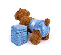 Pet Soft Pañales para perros femeninos, 48 piezas, pantalones de temporada para perros en celo, pañales para perros hembras para incontinencia, micción excitadora, viajes, XS, S, M