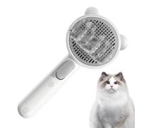 Pet Spray Brush, Grooming Comb Built in Steamer, 8.1 in Gentle Hair Remover Tool, Shedding Control, Comfortable Efficient Cleaning for gatos, Dogs, Care