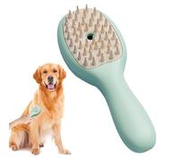 Pet Spray Comb, Steamy Brush Cleanser, Grooming Tool, Usb Rechargeable Design, Spa Massage Steamer, Ideal for Cats Dogs Small Animals, 3.54x2.76x1.69 Inches, Beige Violet Green
