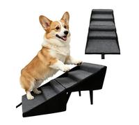 Pet Stairs - Foldable Dog Steps, Stable Dog Stairs for Bed | Non-Slip Heavy Duty Pet Stair Ramp Ottoman for Couch, Sofa, Car, Bedside, Bedroom, Living Room, Indoor Outdoor Senior Small Large Pets