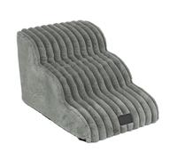 Pet Stairs for Small Dogs & Cats | Plush, Removable Washable Cover, High-Density Sponge | Sin tirantes multi-Step Bed Ramp | for Senior Pets & Joint Support