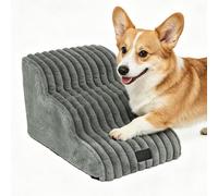 Pet Stairs Removable Washable Non Slip - Plush Sponge 40x40x31cm Or 58x41x35cm 1330g Or 1860g - 2 Ór 3 Step Small Dog Cat Ladder For Bed Couch - Puppy Ramp
